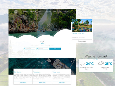 Happy Weekend agency photoshop travel travel agency ui ui ux design web web design