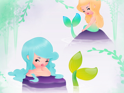 mermaids character illustration mermaid