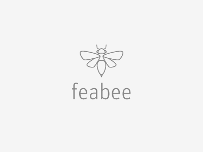 Feabee5 app bee design logo