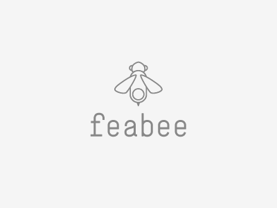 Feabee6 app bee design logo