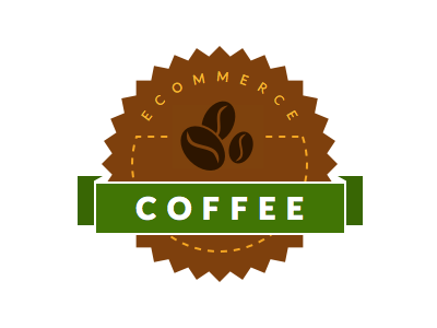 Coffee Beans Color badge coffee logo vector