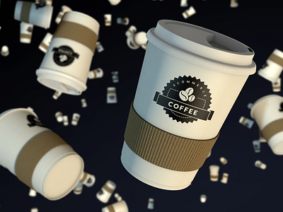 Coffee Togo Beans c4d coffee render togo