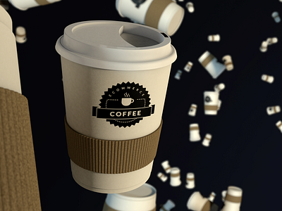 Coffee Togo Cup c4d coffee render togo