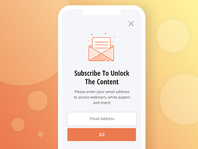 Newsletter Subscription app app design email iphone iphone x newsletter subscription ui ux