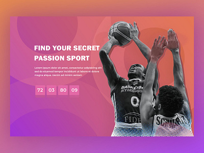 Basketball Landing Page Concept