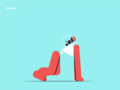 02 Stretch after affects animation duik gym illustration limber motion animation motion design motion graphics stretching yoga