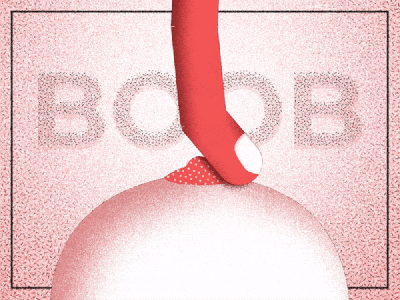 BOOB #1 adobe after affects animation animator boob boobies design fun art gif illustration loop motion animation motion design motion designer motion graphics style frame women women empowerment