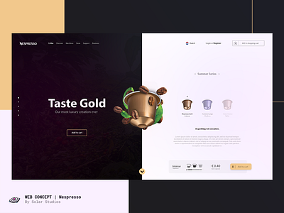 Nespresso site concept