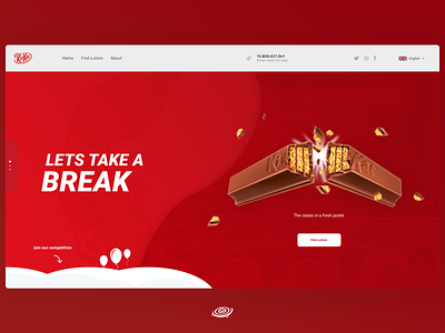 Kitkat web concept ui ux web