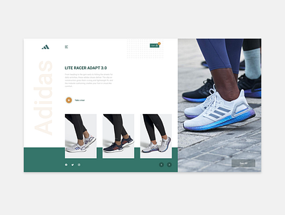 Adidas design site ui ux