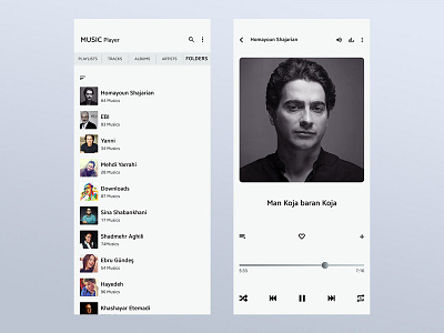 Music player for mobile