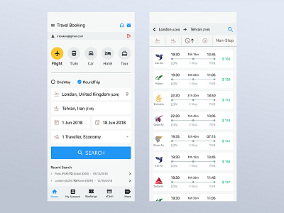 Travel Booking app