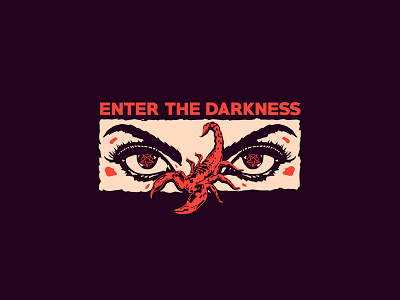 Enter The Darkness apparel apparel design artwear band merch clothing clothing line design graphic design icon illustration illustrator logo merch design metal core pop punk post hardcore streetwear tattoo tshirt design typography