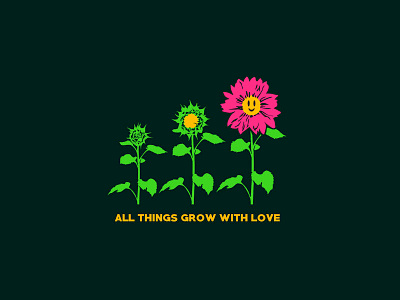 All Things Grow With Love apparel apparel design artwear band merch clothing clothing line design graphic design icon illustration illustrator logo merch design metal core pop punk post hardcore streetwear tattoo tshirt design typography