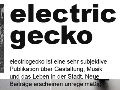 simplicity arial electricgecko minimal typography