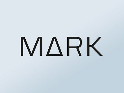 M A R K eurostile logotype typography wordmark