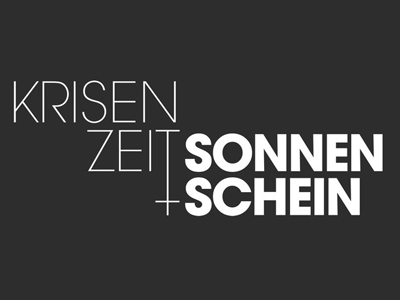 Krisenzeit+Sonnenschein avant garde logo logotype typography