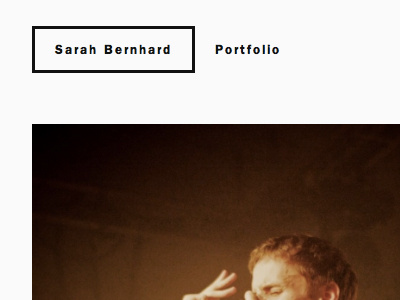 sarahbernhard.de franklin minimal photography portfolio sarahbernhard typography website