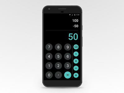 #DailyUI #004 android aplicativo app calculator app dark design icon illustration ui ux