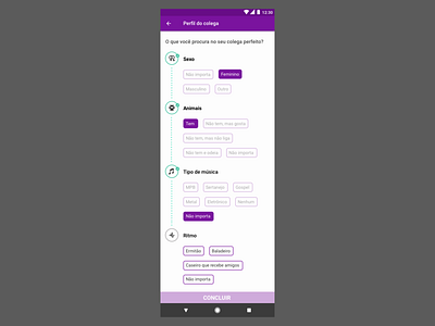 App for roommate android aplicativo app design ui ux