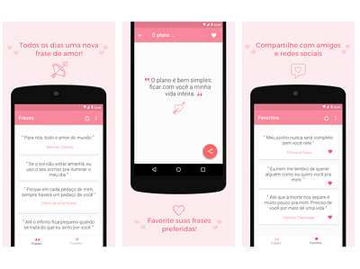 App - Love Verses android aplicativo app design ui ux