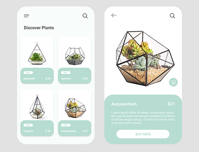 Discover Plants - App android aplicativo app design plants ui ux