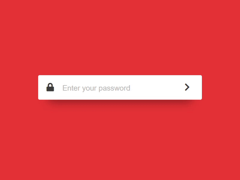 Password Error Animation animation form form field input key micro interaction password uidesign user interaction