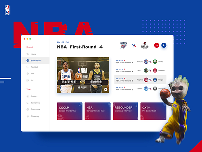 Nba From the fans ui 应用 设计