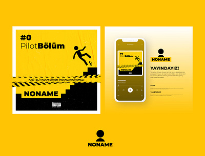2020 | Noname Podcast cover instagram noname podcast social media design socialmedia spotify yellow