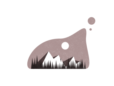 Mountains design flat hills illustration landscape logo minimal simple simple design texture vector