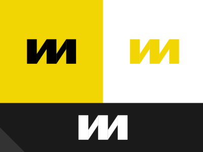 NN Logo black design flat font icon illustration logo minimal typography vector white yellow