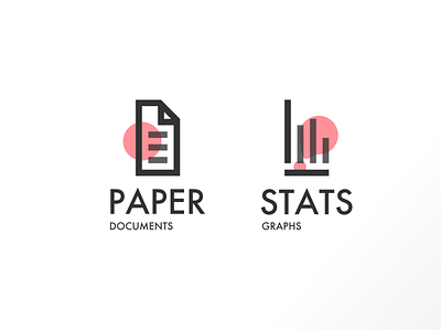 Paper Graphics design flat gradient icon illustration logo typography vector