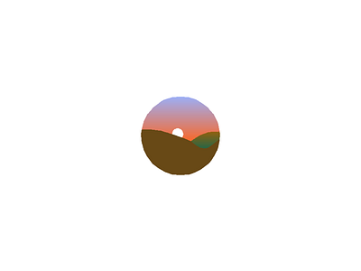 Snapshot 5 branding debut design flat gradient hills icon illustration landscape logo orange sunset vector