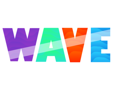 Wave design illustration typography vector