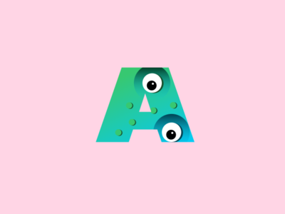 A design eye care eyes illustration monster typography vector