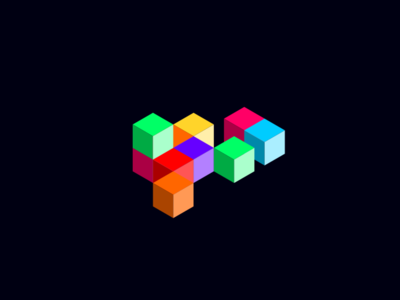 Cubes design icon illustration isometric isometric design logo vector