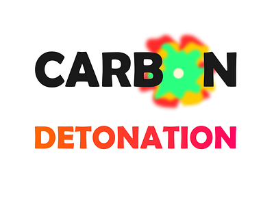 Carbon Detonation cosmic cosmos design element explosion flat gradient icon illustration logo orange phenomena pink space text typography vector