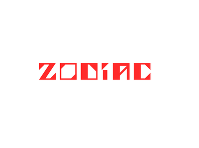 zZodiac design flat icon illustration logo text typography vector
