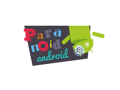 Paranoid Android - sticker android illustration paranoid programing sticker