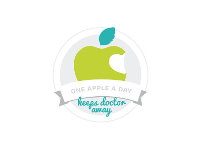 One Apple a Day - sticker