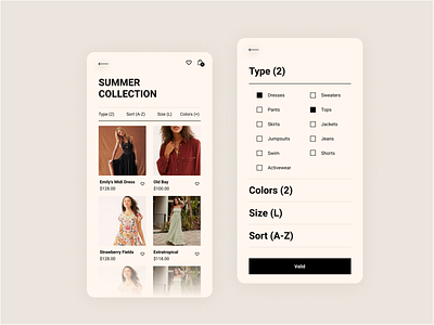 E-shop / Mobile app app design apparel branding design fashion homepage minimal minimalism mobile app mobile application promo ui ux