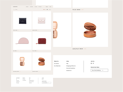 SAMARA / E-shop branding design ecommerce eshop homepage landing page minimal minimalist minimalistic natural promo ui uiux ux website