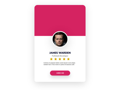 Profile Card Design