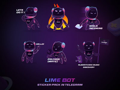 Lime Bot Sticker Pack