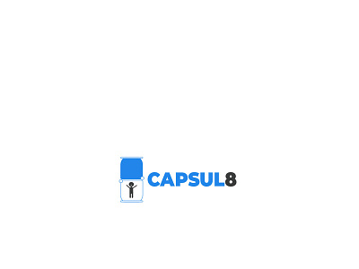 Capsul 8 app branding design icon logo typography web