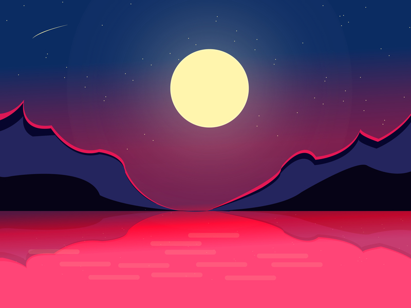 landscape illustrator by Triady Sulaiman on Dribbble
