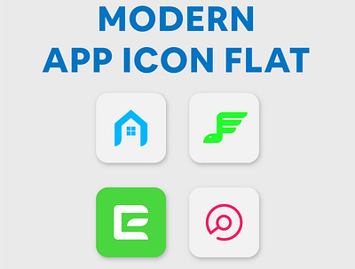 MODERNAPPICON 01 app flat icon icons ios logo minimal mobile ui ux