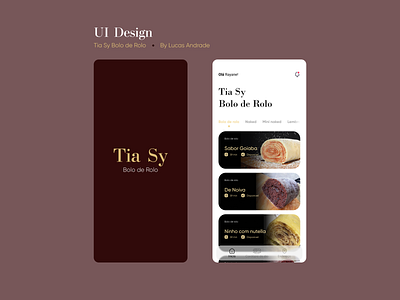 UI Design Tia Sy Bolo de rolo designer developer figma graphicdesign mobile app mobile app design mobile ui ui ui design uidesign uiux