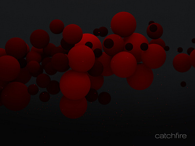 Anyone interested in a new wallpaper? 3d balck c4d catchfire cinema4d desktop orange wallpaper