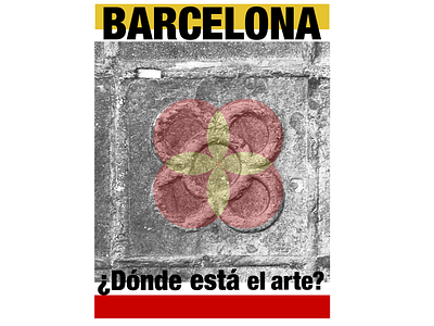 Barcelona, where is the art? art barcelona graphic art graphic design helvetica illustrator photoshop poster poster art spain spanish art vector